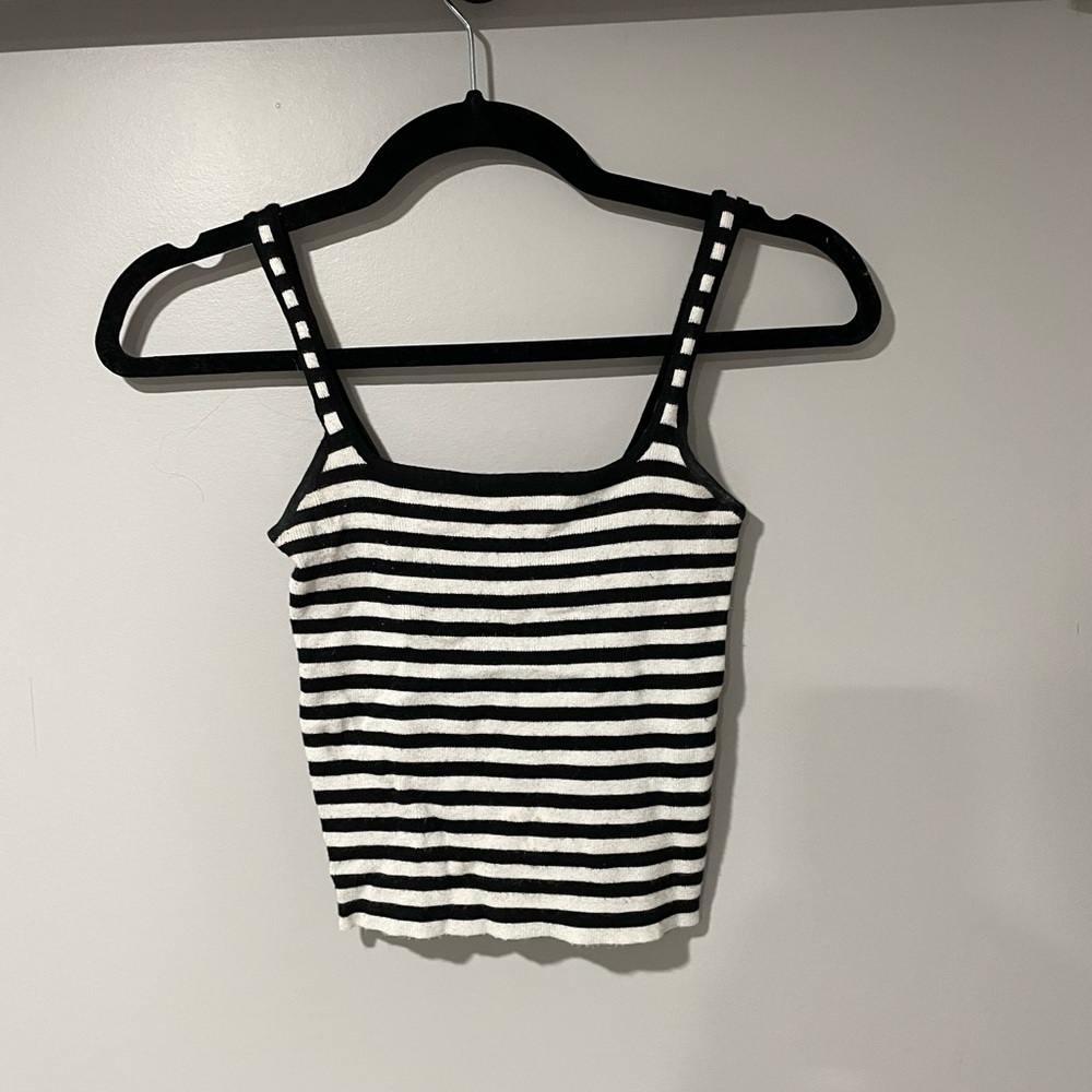 Stripped cropped tank
